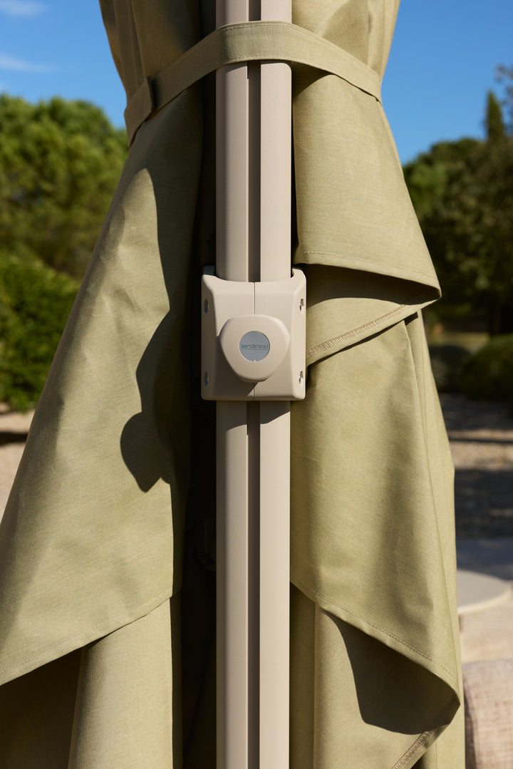 Lima luxe zweefparasol 400x400cm linen