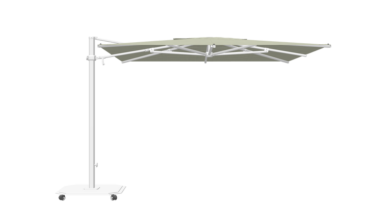 Jardinico Caractère zweefparasols JCP.301 300x300 met parasolvoet en beschermhoes