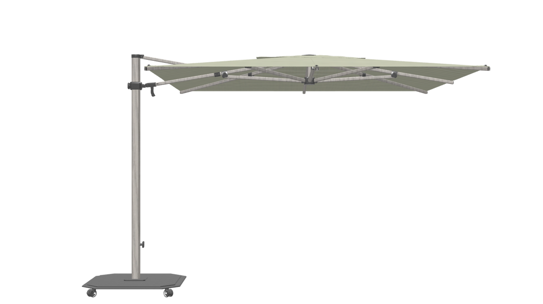 Jardinico Caractère zweefparasols JCP.301 300x300 met parasolvoet en beschermhoes