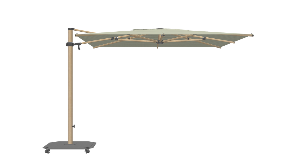 Jardinico Caractère zweefparasols JCP.301 300x300 met parasolvoet en beschermhoes