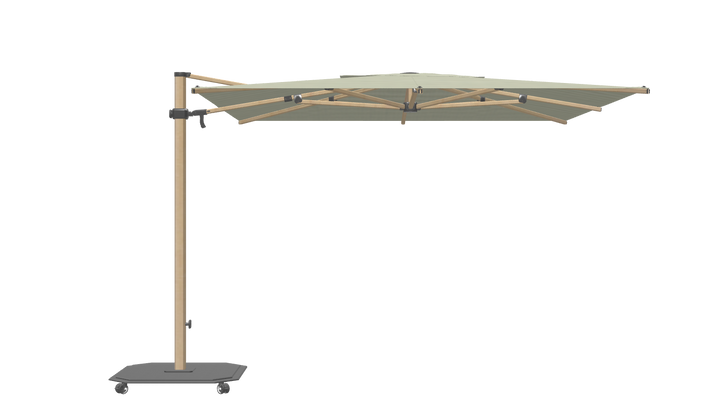 Jardinico Caractère zweefparasols JCP.301 300x300 met parasolvoet en beschermhoes