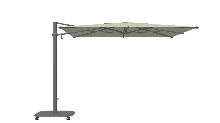 Jardinico Caractère zweefparasols JCP.301 300x300 met parasolvoet en beschermhoes