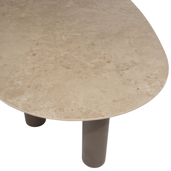 Arizona organische tuintafel met keramisch tafelblad 240x120cm