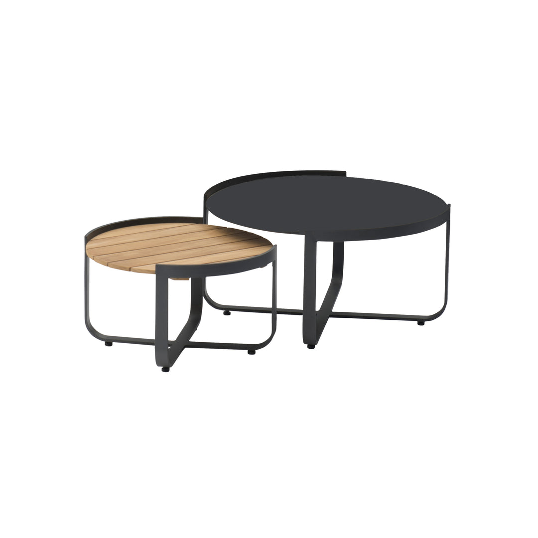 Bloom koffietafel charcoal matte set de 2