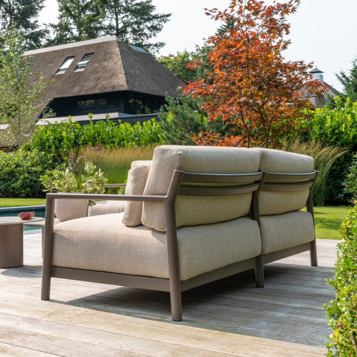 Capresi loungeset in terre aluminium en all-weather kussens