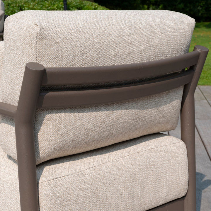 Capresi loungeset in terre aluminium en all-weather kussens