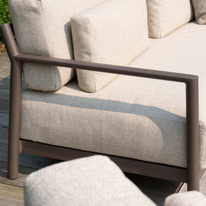 Capresi loungeset in terre aluminium en all-weather kussens