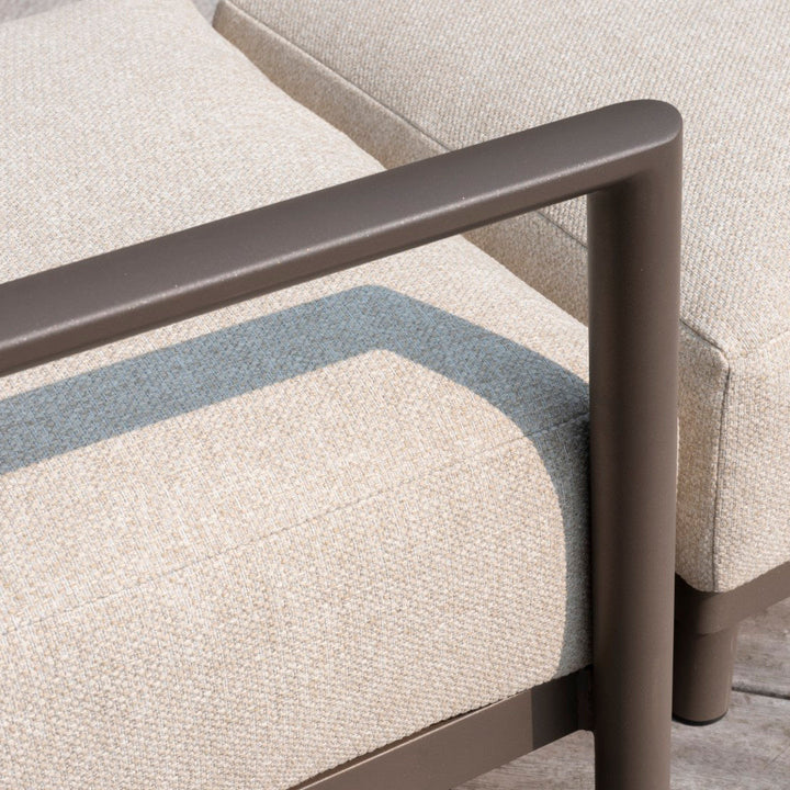 Capresi loungeset in terre aluminium en all-weather kussens