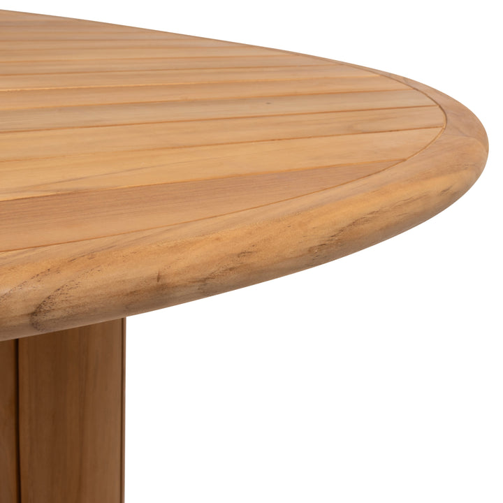 Corsica organische tuintafel in teak 240x130cm