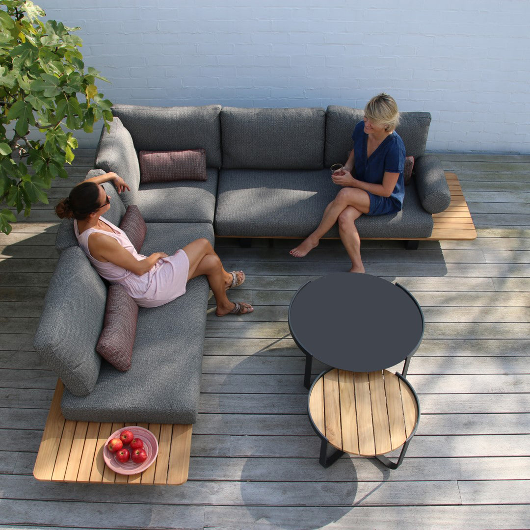 Miami loungeset charcoal mat