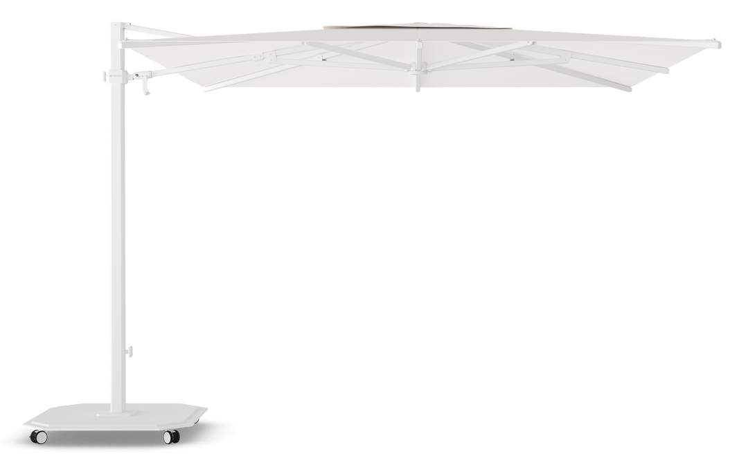 Jardinico Caractère zweefparasols JCP.301 300x300 met parasolvoet en beschermhoes