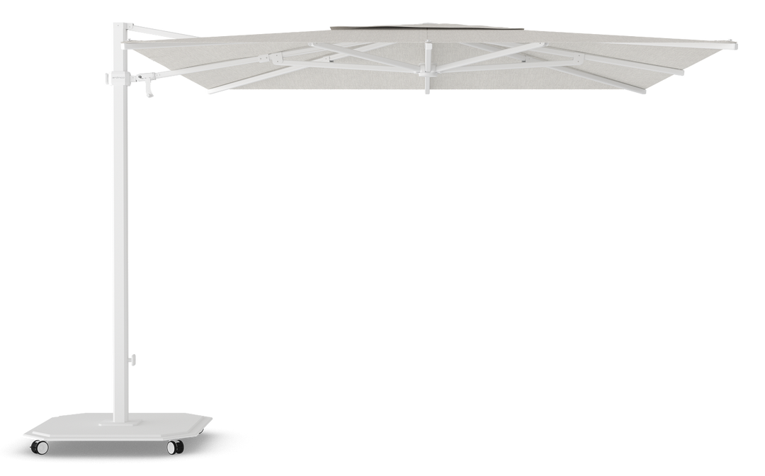 Jardinico Caractère zweefparasols JCP.301 300x300 met parasolvoet en beschermhoes