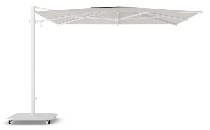 Jardinico Caractère zweefparasols JCP.301 300x300 met parasolvoet en beschermhoes
