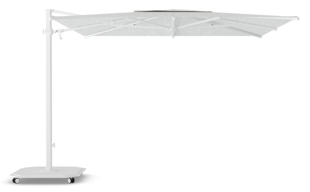 Jardinico Caractère zweefparasols JCP.301 300x300 met parasolvoet en beschermhoes