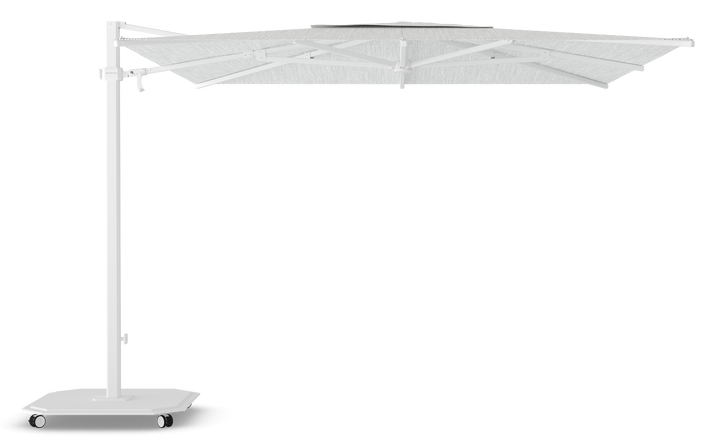 Jardinico Caractère zweefparasols JCP.301 300x300 met parasolvoet en beschermhoes