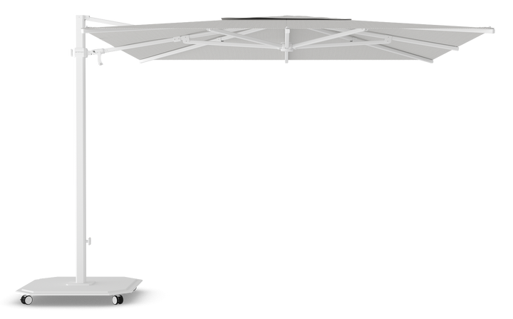 Jardinico Caractère zweefparasols JCP.301 300x300 met parasolvoet en beschermhoes