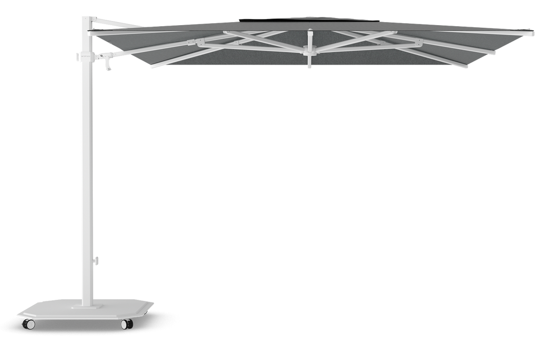 Jardinico Caractère zweefparasols JCP.301 300x300 met parasolvoet en beschermhoes