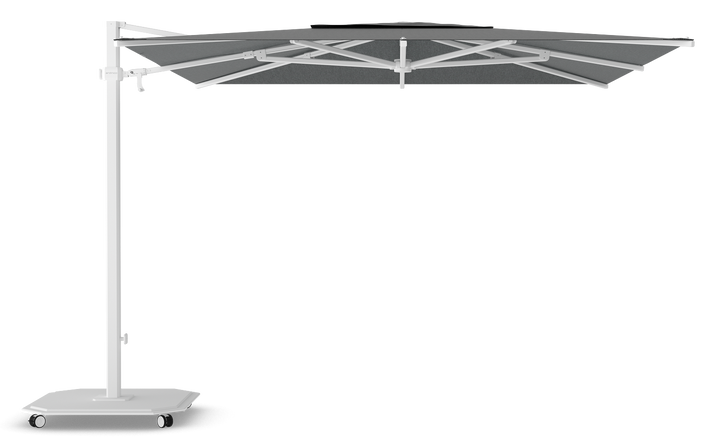 Jardinico Caractère zweefparasols JCP.301 300x300 met parasolvoet en beschermhoes