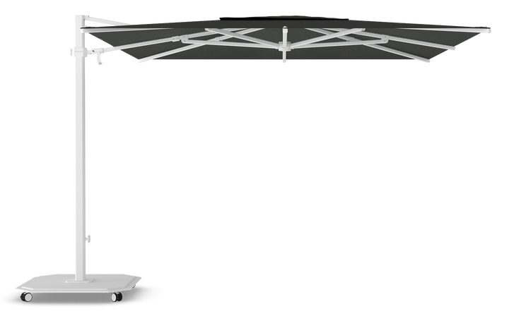 Jardinico Caractère zweefparasols JCP.301 300x300 met parasolvoet en beschermhoes