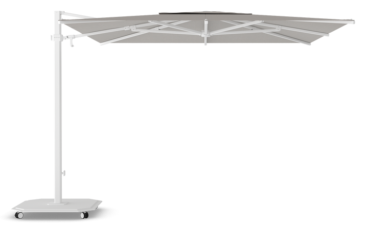 Jardinico Caractère zweefparasols JCP.301 300x300 met parasolvoet en beschermhoes