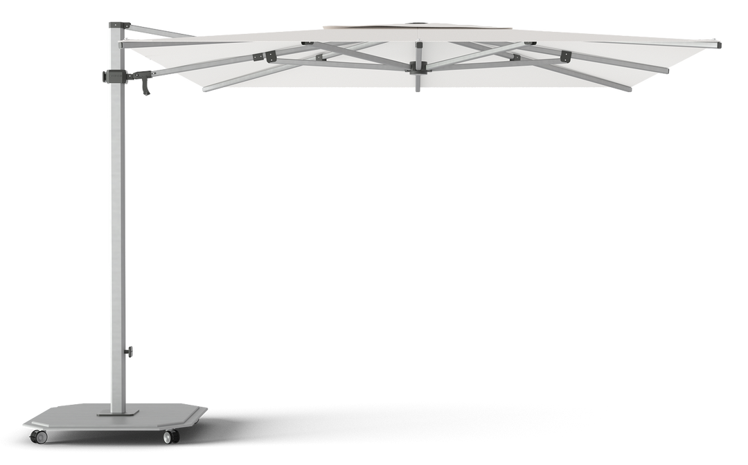 Jardinico Caractère zweefparasols JCP.301 300x300 met parasolvoet en beschermhoes