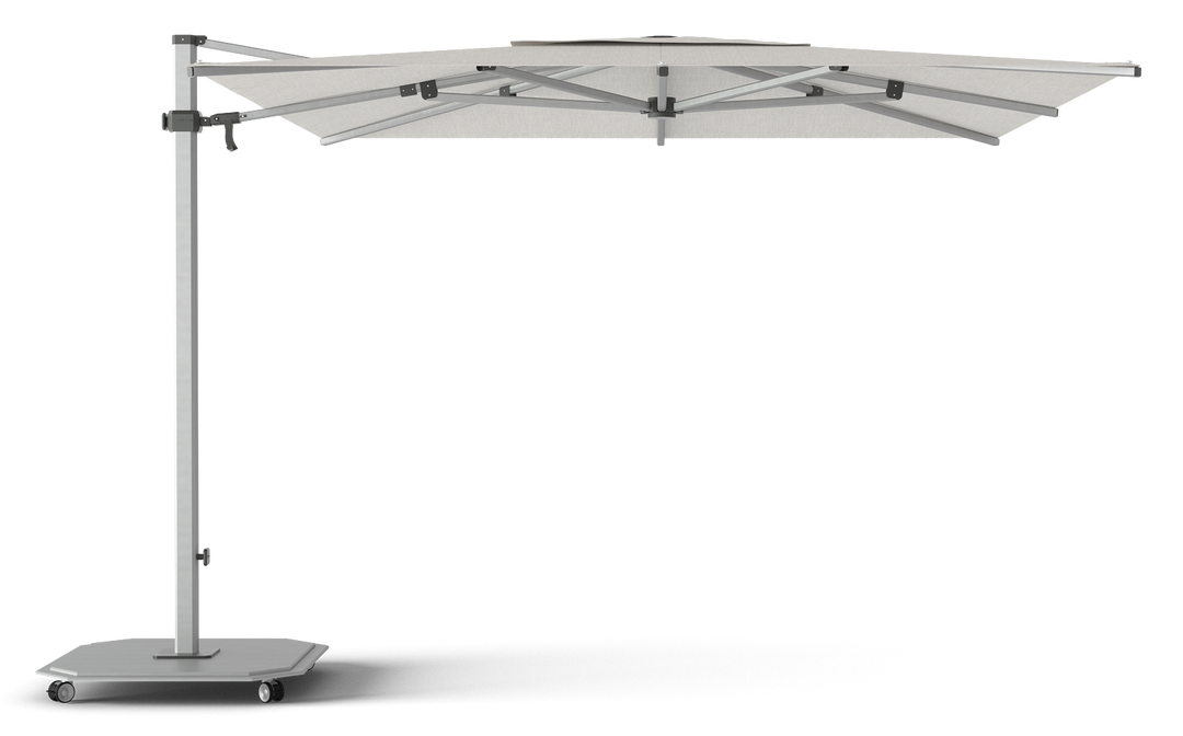 Jardinico Caractère zweefparasols JCP.301 300x300 met parasolvoet en beschermhoes