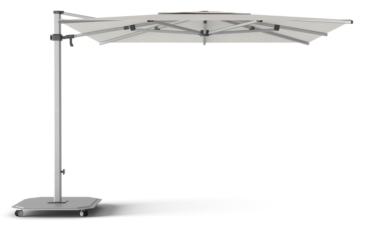 Jardinico Caractère zweefparasols JCP.301 300x300 met parasolvoet en beschermhoes