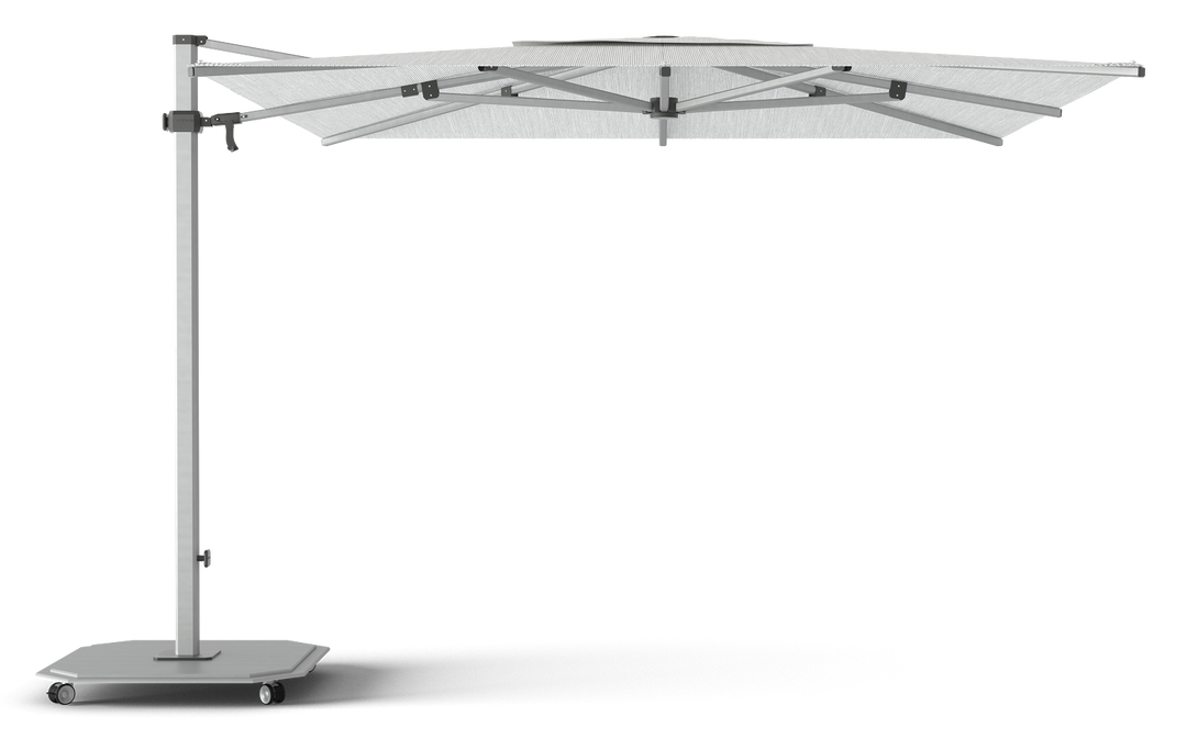 Jardinico Caractère zweefparasols JCP.301 300x300 met parasolvoet en beschermhoes