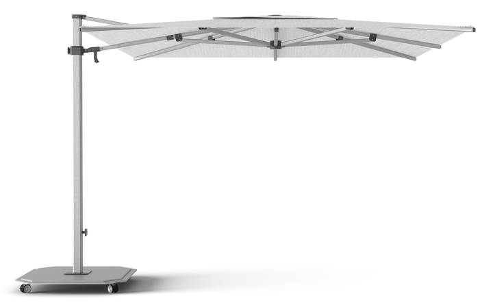 Jardinico Caractère zweefparasols JCP.301 300x300 met parasolvoet en beschermhoes