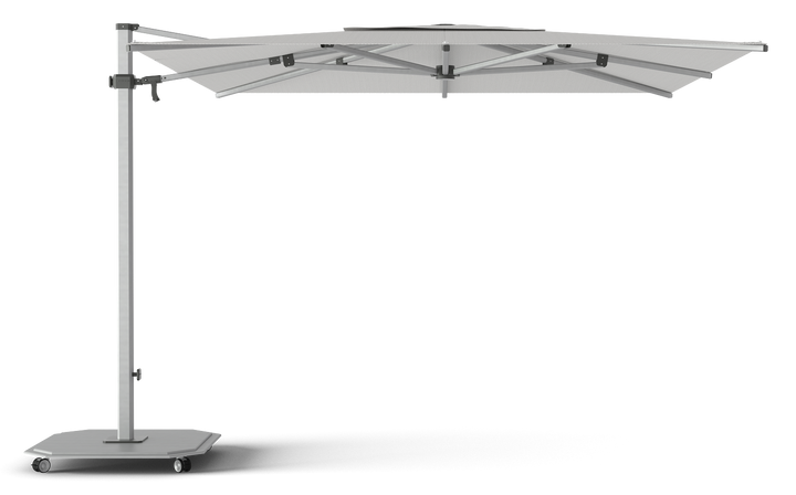 Jardinico Caractère zweefparasols JCP.301 300x300 met parasolvoet en beschermhoes