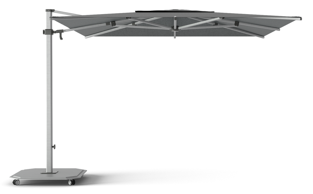 Jardinico Caractère zweefparasols JCP.301 300x300 met parasolvoet en beschermhoes