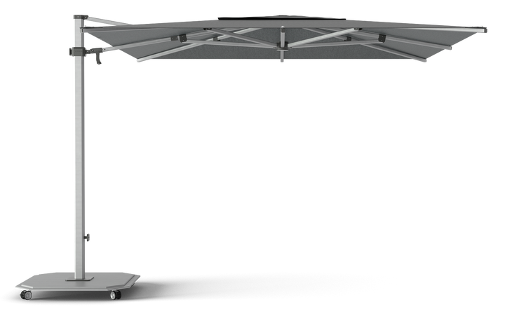 Jardinico Caractère zweefparasols JCP.301 300x300 met parasolvoet en beschermhoes