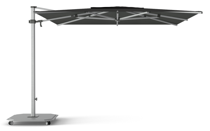 Jardinico Caractère zweefparasols JCP.301 300x300 met parasolvoet en beschermhoes