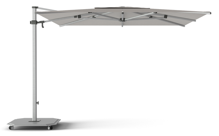 Jardinico Caractère zweefparasols JCP.301 300x300 met parasolvoet en beschermhoes