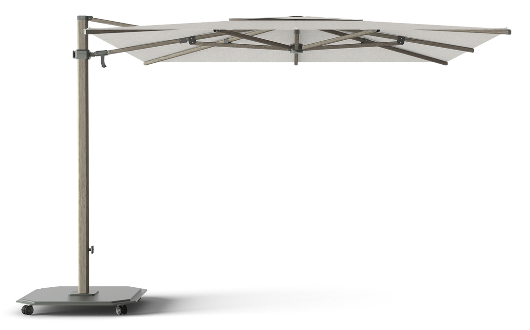 Jardinico Caractère zweefparasols JCP.301 300x300 met parasolvoet en beschermhoes