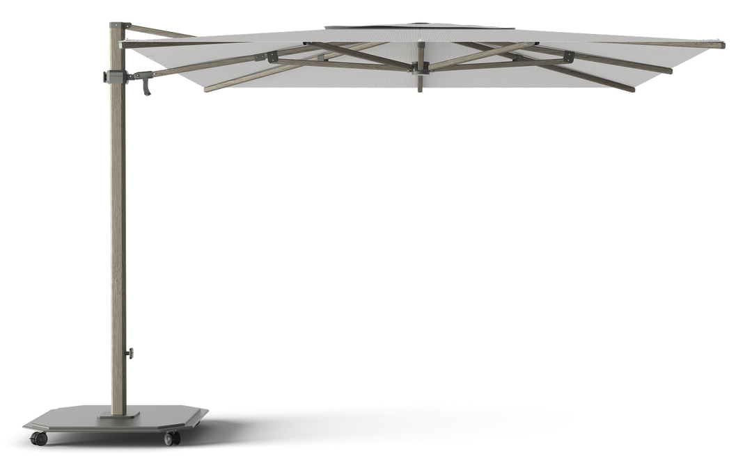 Jardinico Caractère zweefparasols JCP.301 300x300 met parasolvoet en beschermhoes