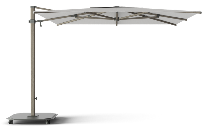 Jardinico Caractère zweefparasols JCP.301 300x300 met parasolvoet en beschermhoes