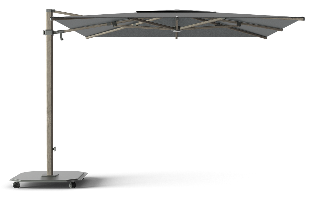 Jardinico Caractère zweefparasols JCP.301 300x300 met parasolvoet en beschermhoes