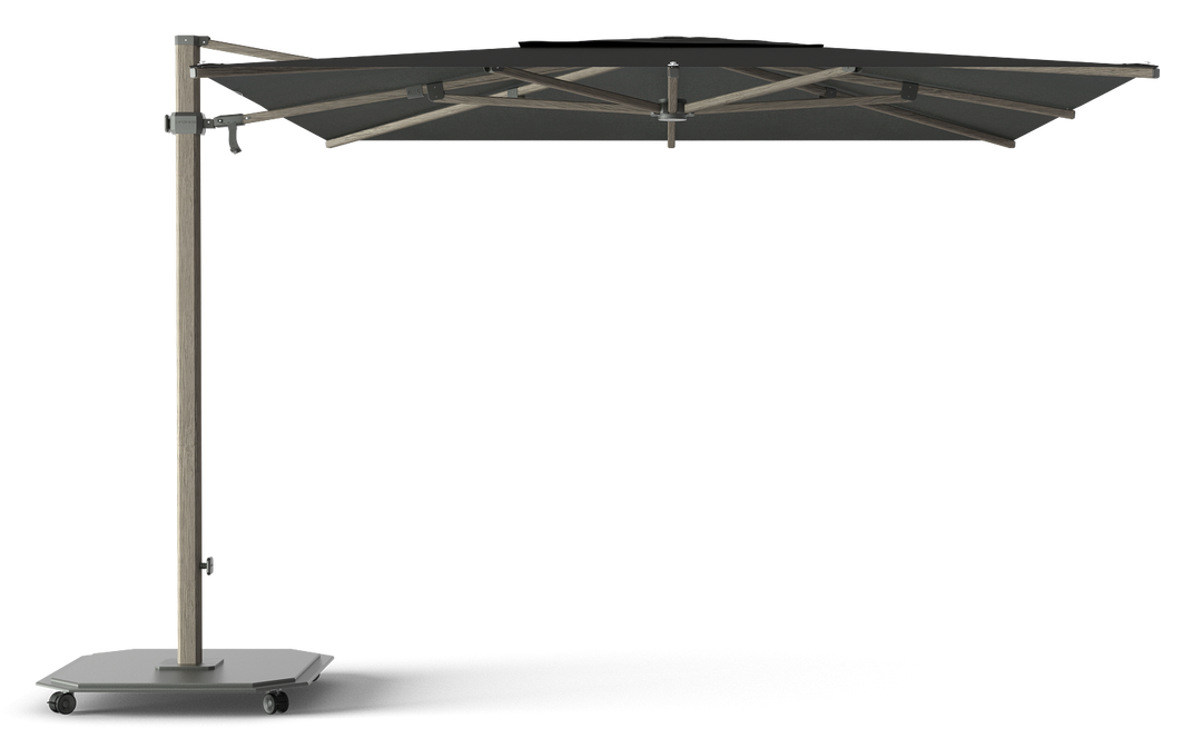 Jardinico Caractère zweefparasols JCP.301 300x300 met parasolvoet en beschermhoes