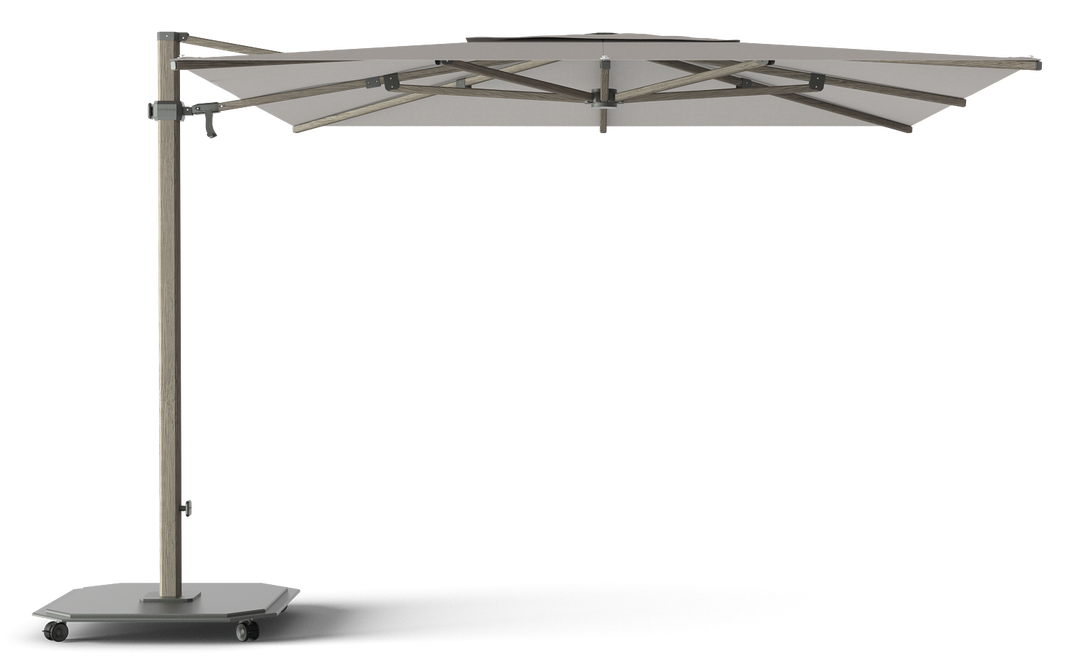 Jardinico Caractère zweefparasols JCP.301 300x300 met parasolvoet en beschermhoes