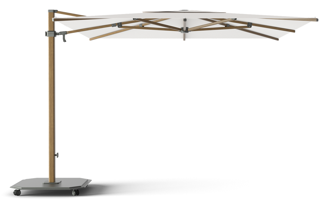 Jardinico Caractère zweefparasols JCP.301 300x300 met parasolvoet en beschermhoes