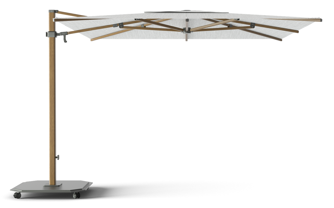 Jardinico Caractère zweefparasols JCP.301 300x300 met parasolvoet en beschermhoes