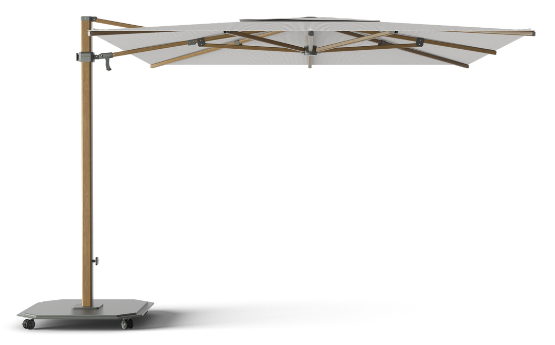Jardinico Caractère zweefparasols JCP.301 300x300 met parasolvoet en beschermhoes