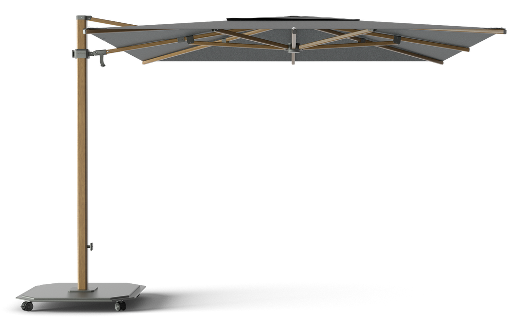 Jardinico Caractère zweefparasols JCP.301 300x300 met parasolvoet en beschermhoes