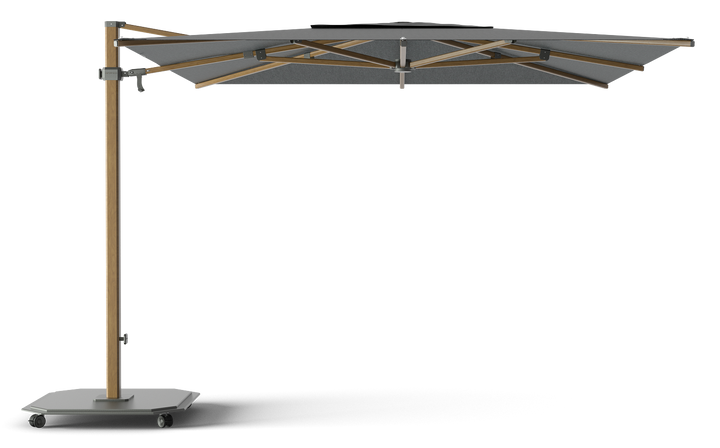 Jardinico Caractère zweefparasols JCP.301 300x300 met parasolvoet en beschermhoes