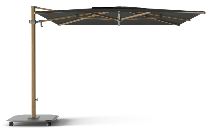 Jardinico Caractère zweefparasols JCP.301 300x300 met parasolvoet en beschermhoes
