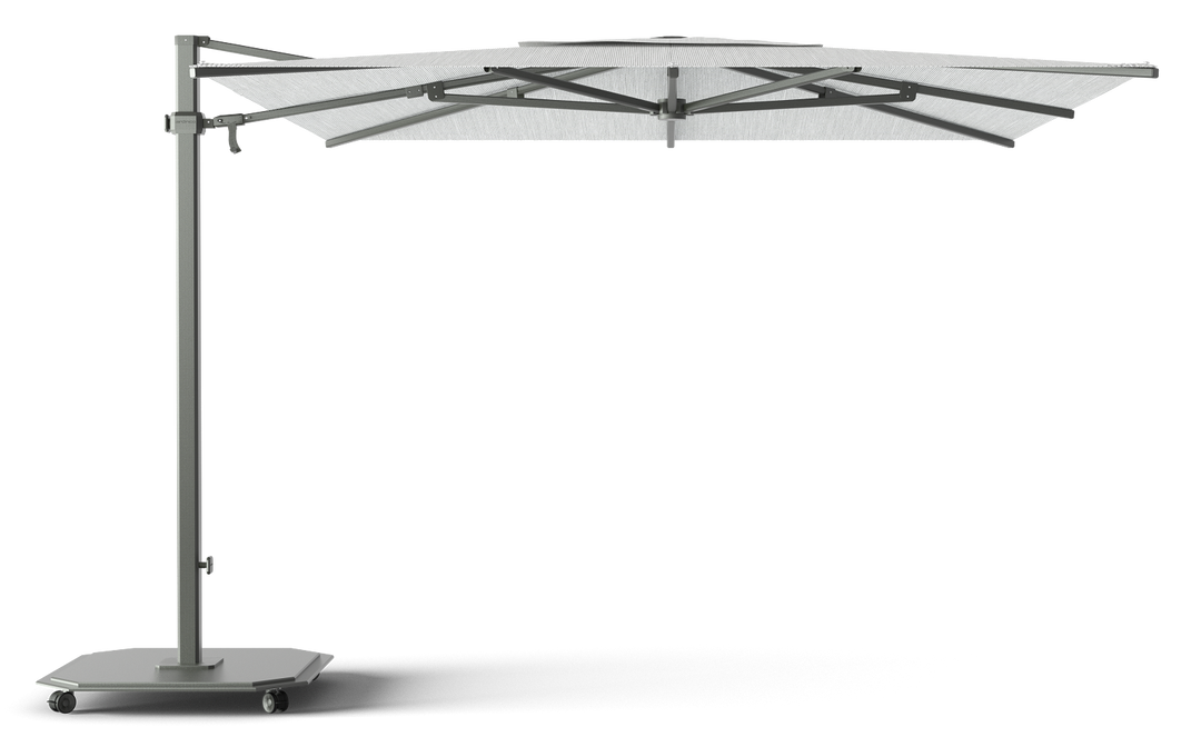 Jardinico Caractère zweefparasols JCP.301 300x300 met parasolvoet en beschermhoes