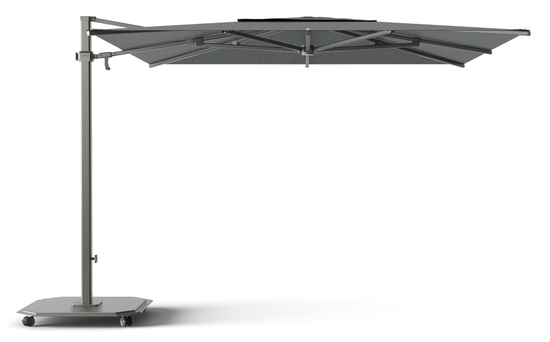 Jardinico Caractère zweefparasols JCP.301 300x300 met parasolvoet en beschermhoes