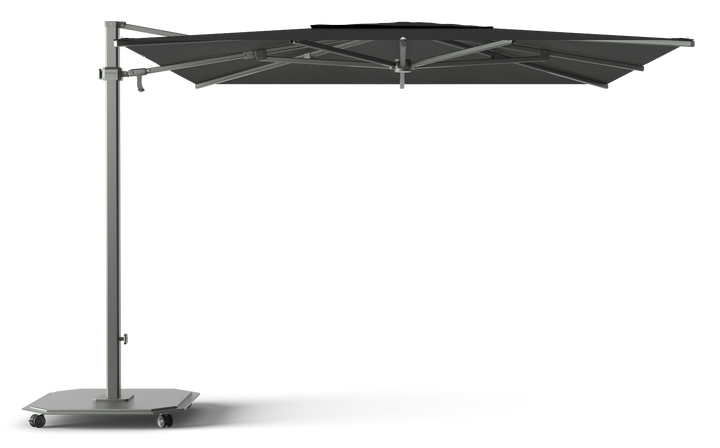 Jardinico Caractère zweefparasols JCP.301 300x300 met parasolvoet en beschermhoes