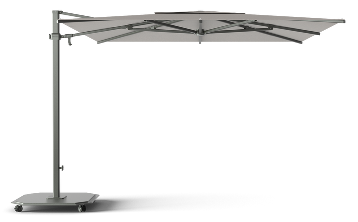 Jardinico Caractère zweefparasols JCP.301 300x300 met parasolvoet en beschermhoes
